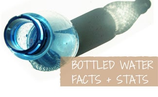 Bottle of water and shadow: Bottled Water Facts & Stats
