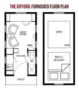 Four Lights Tiny House Floor Plans 