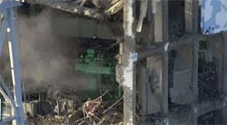 Inside fukushima reactor
