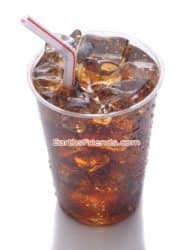 Plastic cup of soda
