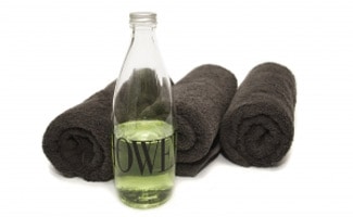 Shampoo and towels