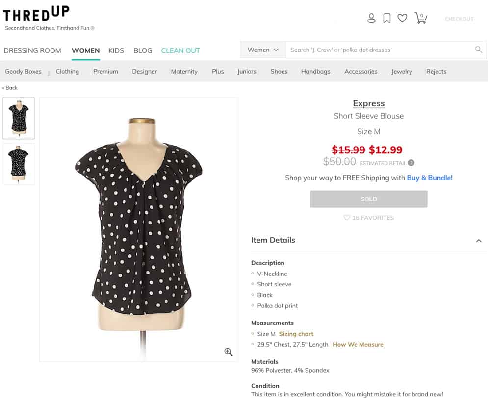 thredUP shirt for sale
