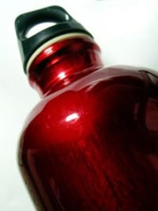 Tin water bottle