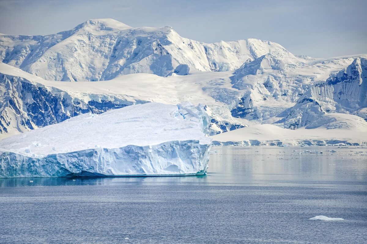 An iceberg in antarctica.