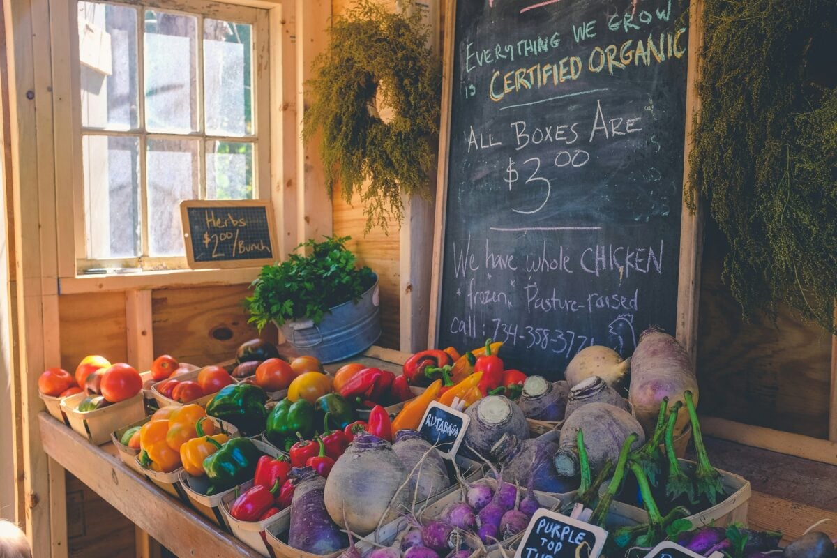 organic produce section 