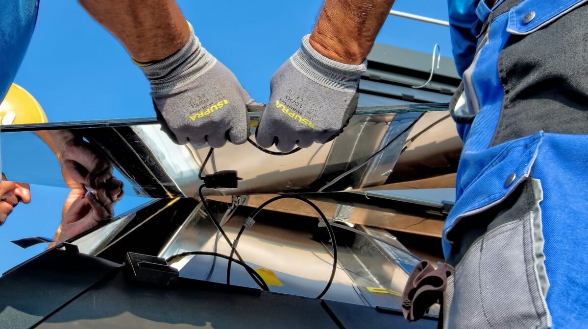Solar panel installation