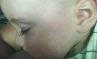Baby breastfeeding