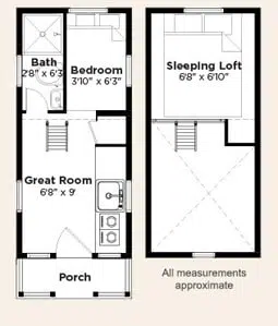 Elm Tiny Home Floor Plan