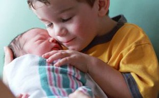 Newborn and brother