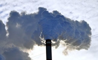 Power plant smoke