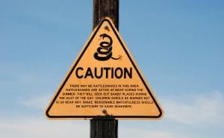 Rattlesnake sign