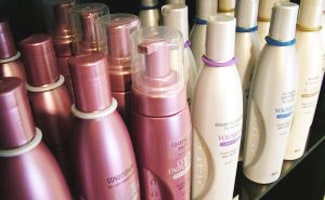 Shampoo bottles